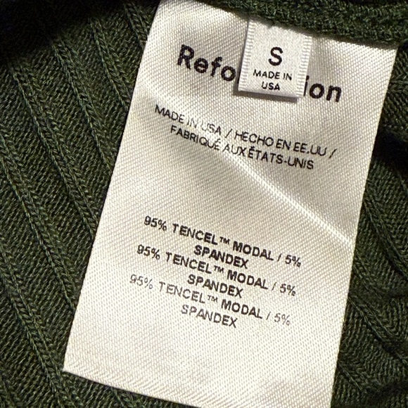 Reformation Gellar Ribbed Button Up - Picture 5 of 6